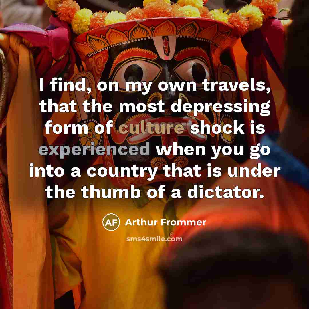 “I find, on my own travels, that the most depressing…” quote by Arthur Frommer