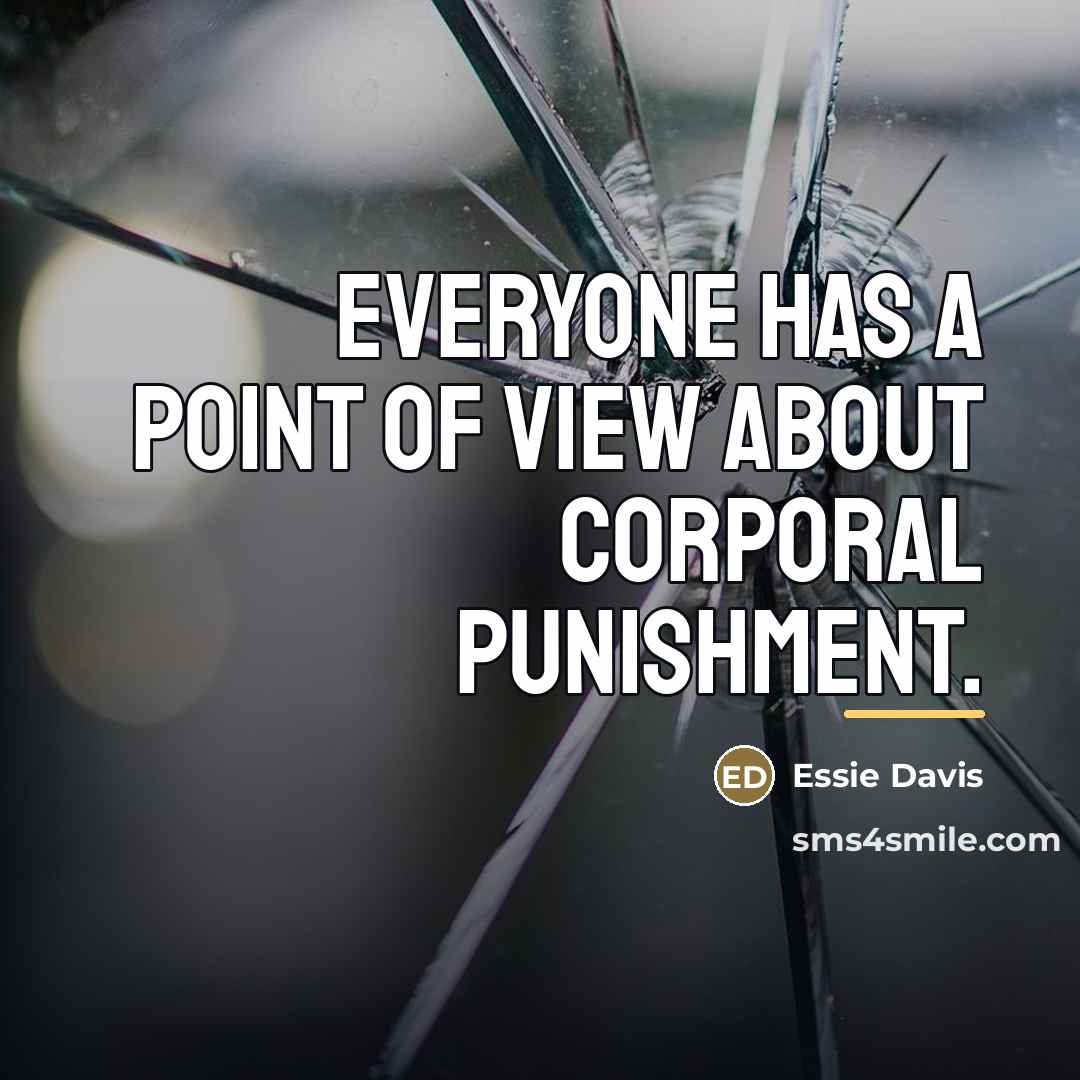 “Everyone has a point of view about corporal punishment.…” quote by Essie Davis