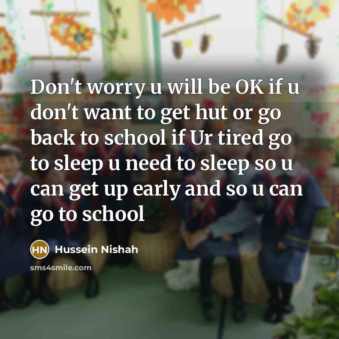 “Don't worry u will be OK if u don't want…” quote by Hussein Nishah