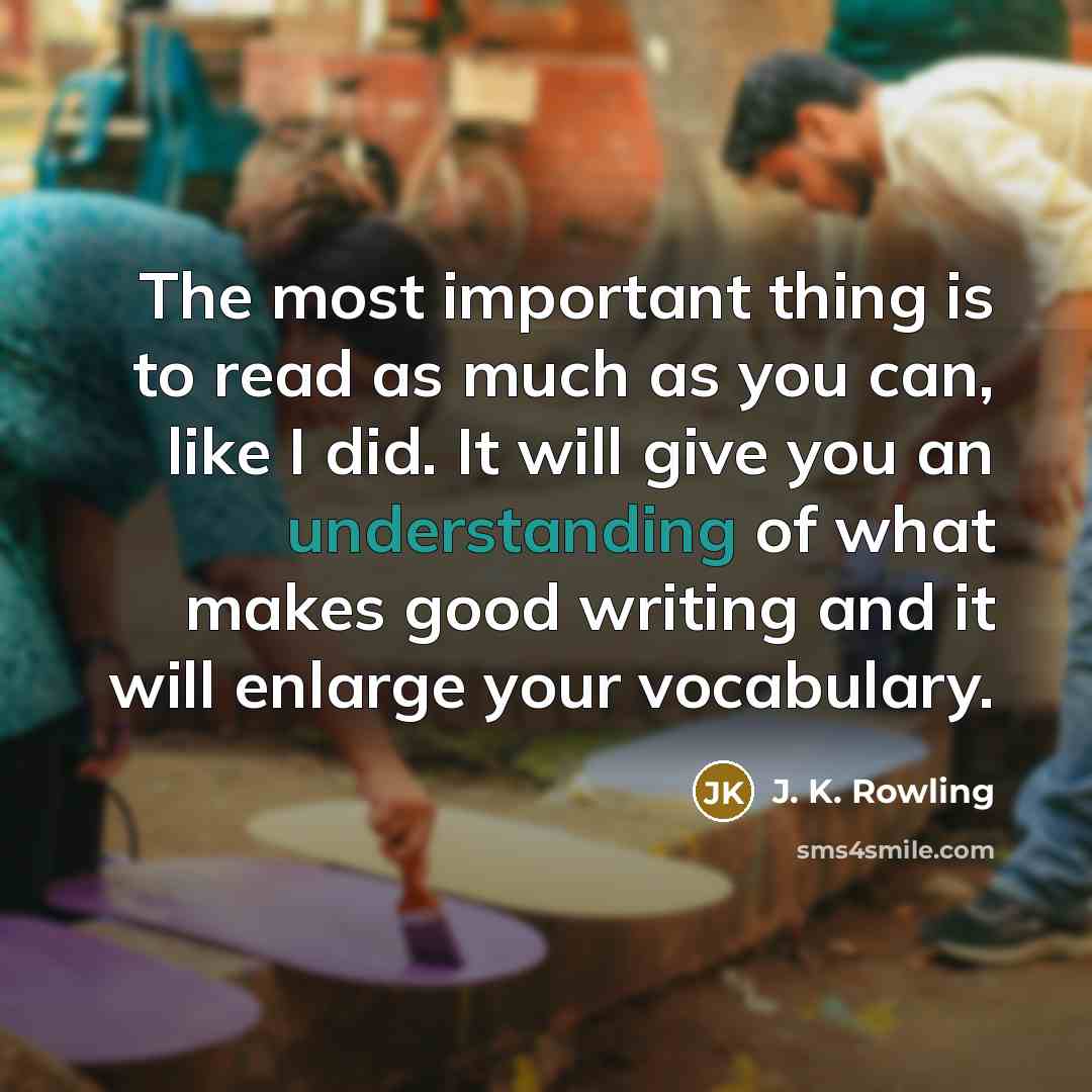 “The most important thing is to read as much as…” quote by J. K. Rowling