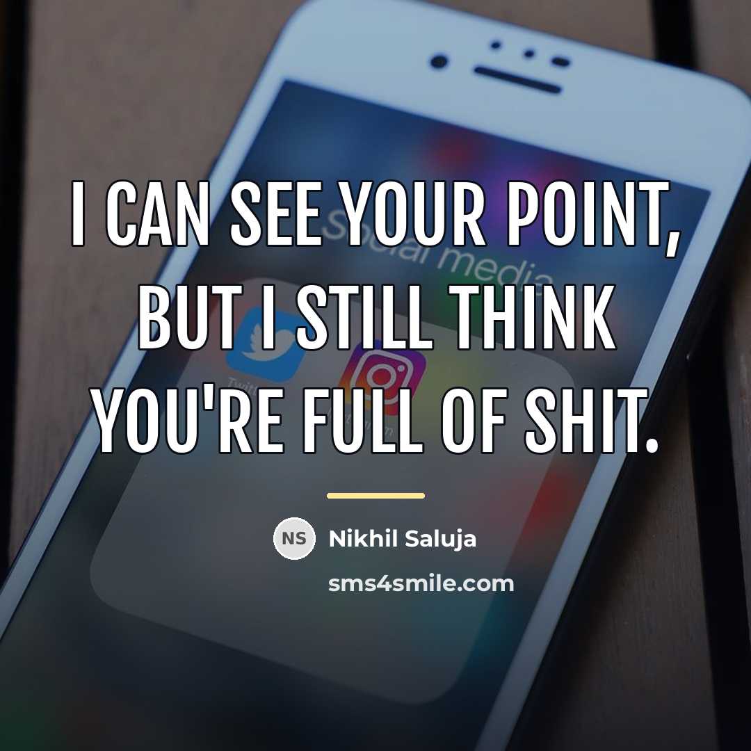 “I can see your point, but I still think you're…” quote by Nikhil Saluja