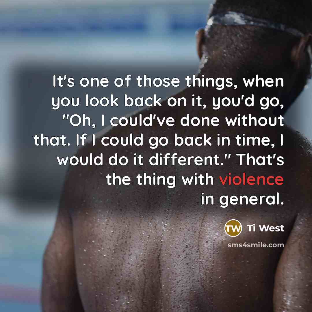 “It's one of those things, when you look back on…” quote by Ti West