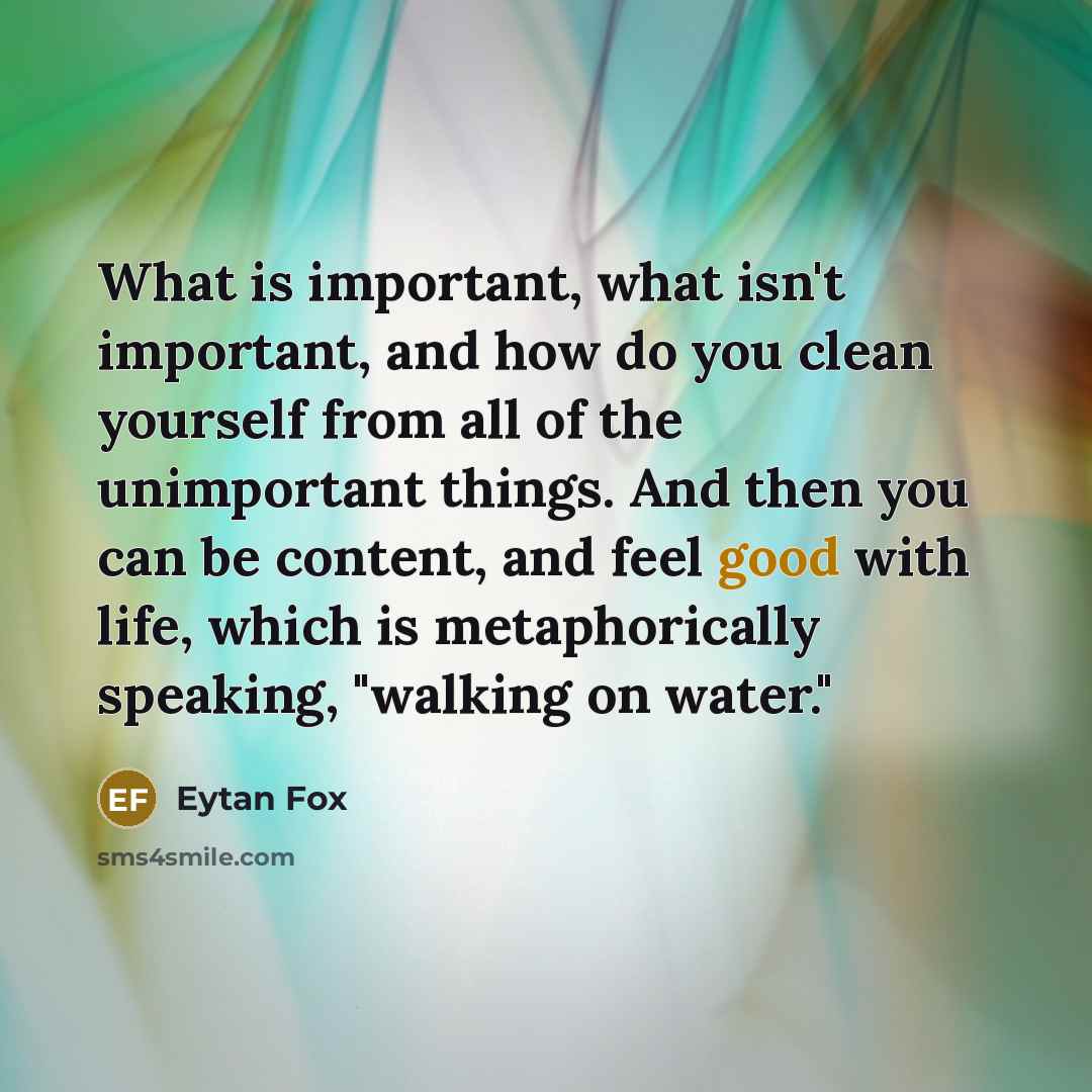 “What is important, what isn't important, and how do you…” quote by Eytan Fox