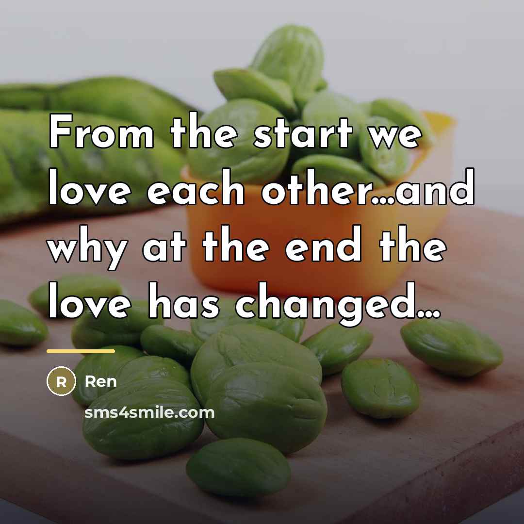 “From the start we love each other...and why at the…” quote by Ren