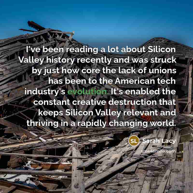 “I've been reading a lot about Silicon Valley history recently…” quote by Sarah Lacy