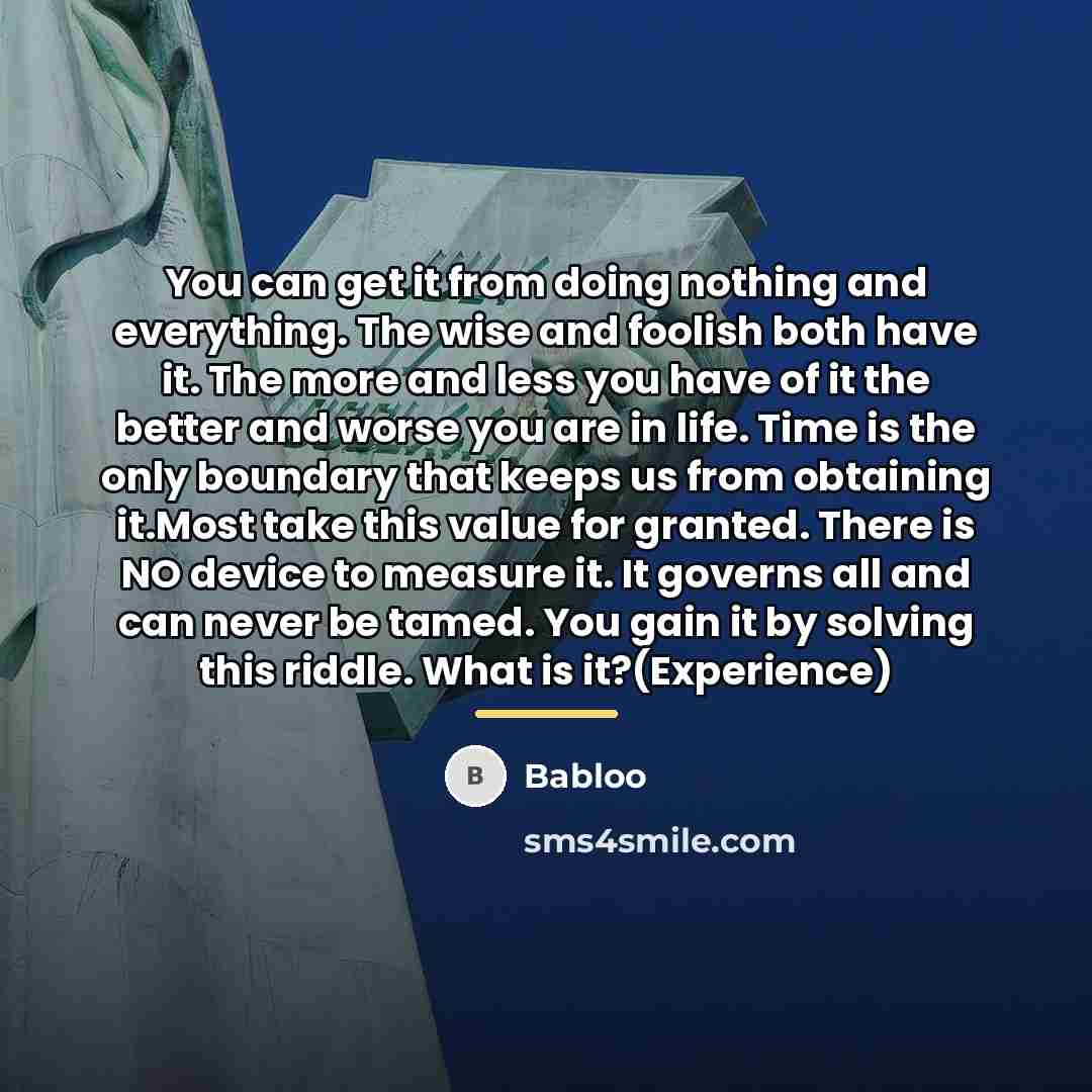 “You can get it from doing nothing and everything. The…” quote by Babloo