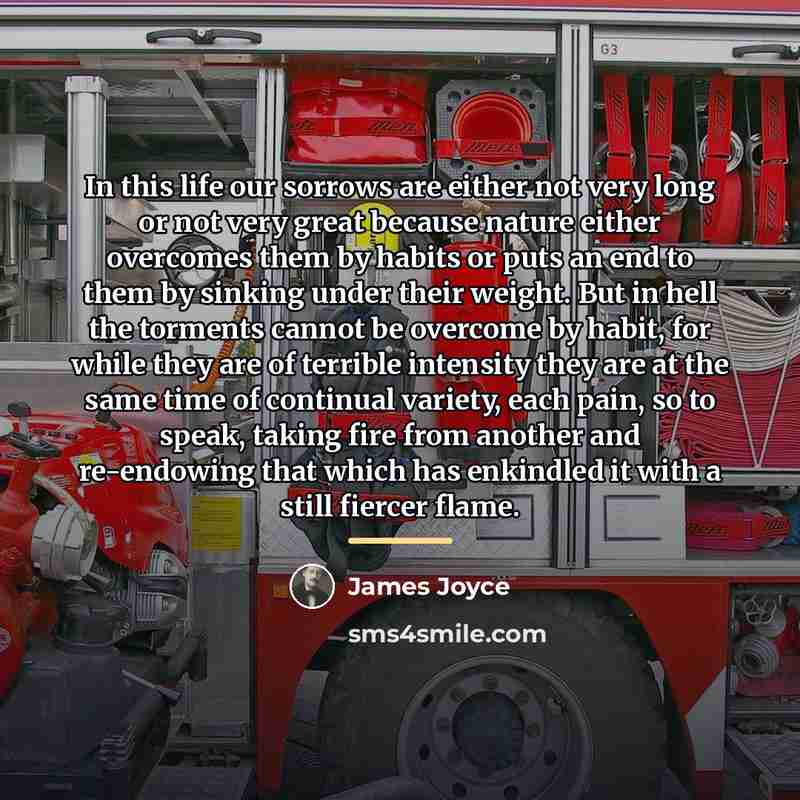 “In this life our sorrows are either not very long…” quote by James Joyce