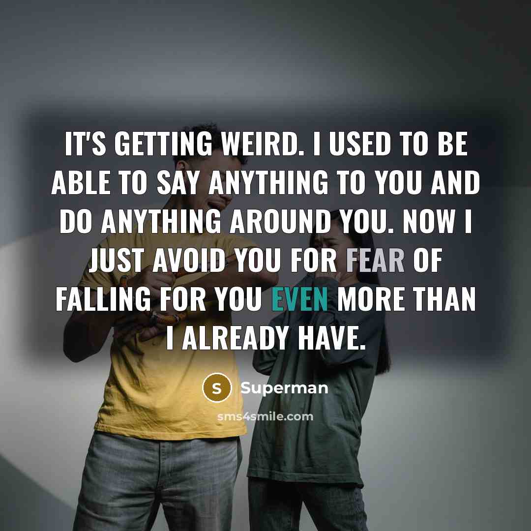 “It's getting weird. I used to be able to say…” quote by Superman