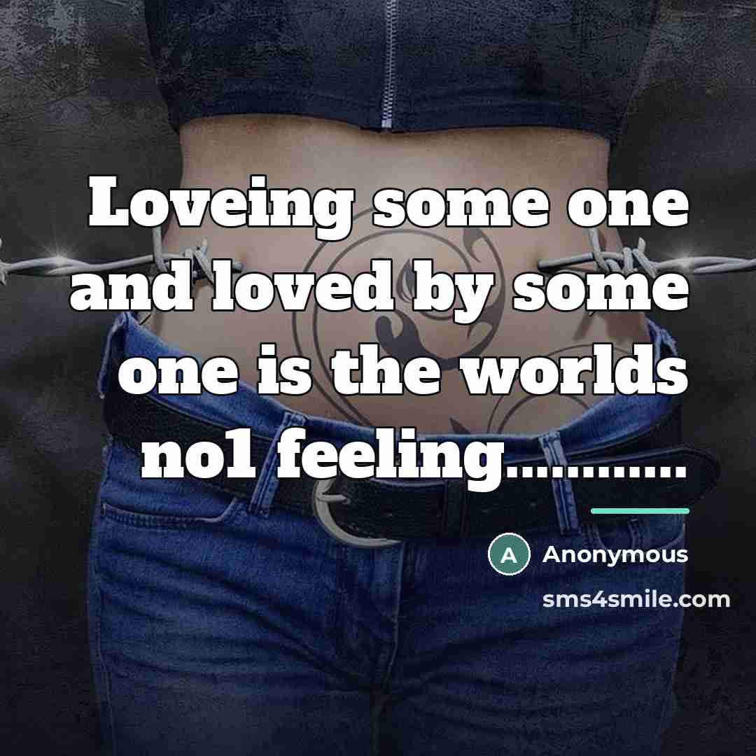 “Loveing some one and loved by some one is the…” quote by Oktavian