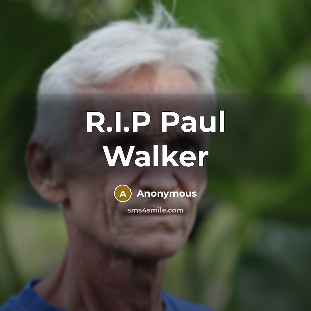 “R.I.P Paul Walker…” quote by Anonymous