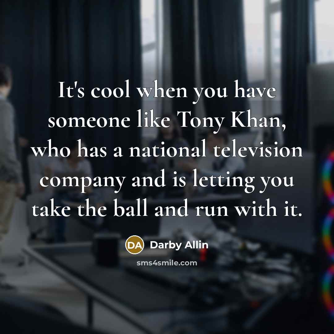“It's cool when you have someone like Tony Khan, who…” quote by Darby Allin