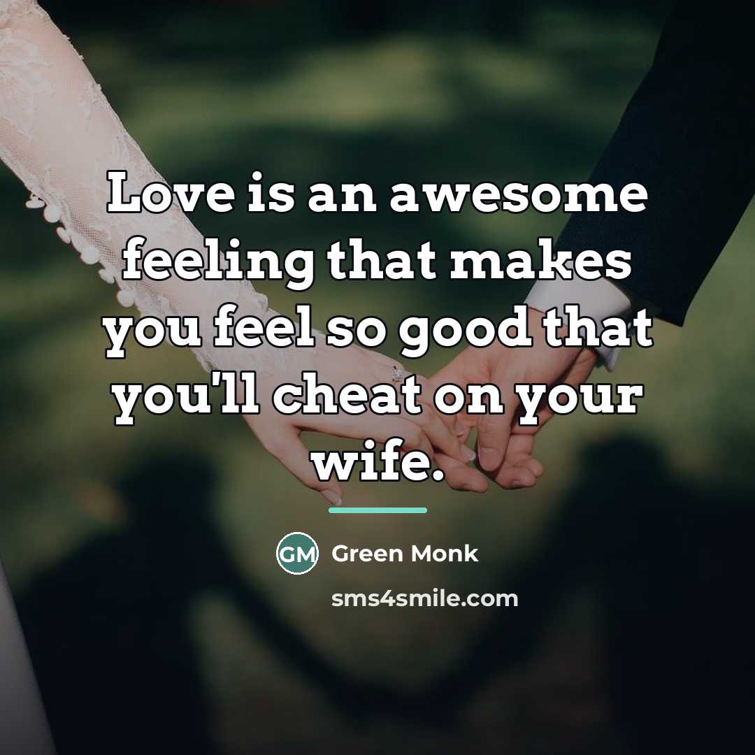 “Love is an awesome feeling that makes you feel so…” quote by Green Monk