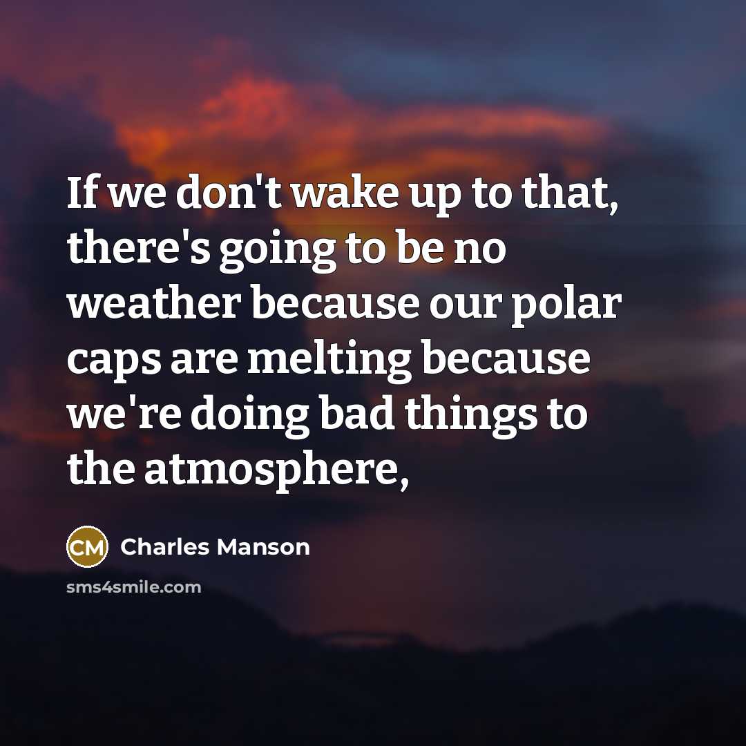 “If we don't wake up to that, there's going to…” quote by Charles Manson