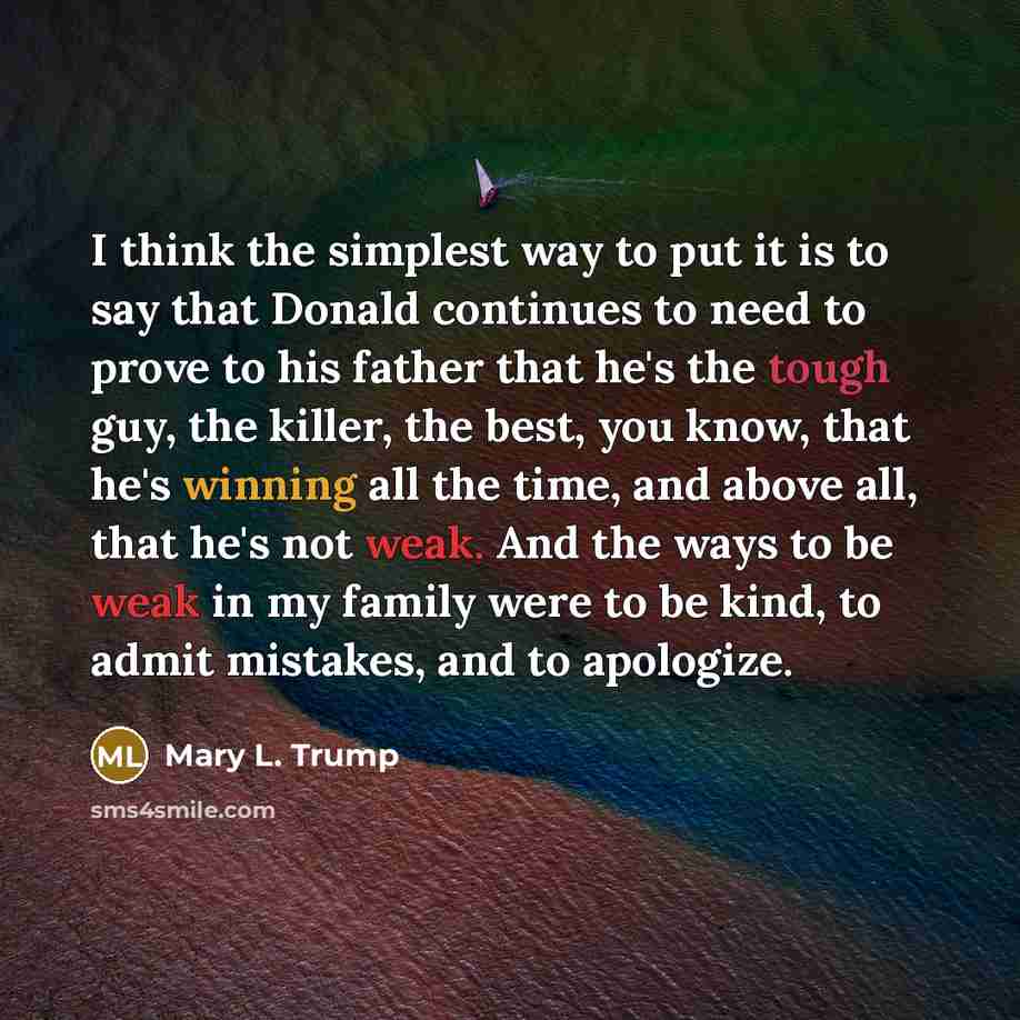 “I think the simplest way to put it is to…” quote by Mary L. Trump