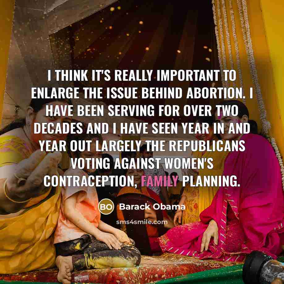 “I think it's really important to enlarge the issue behind…” quote by Barack Obama