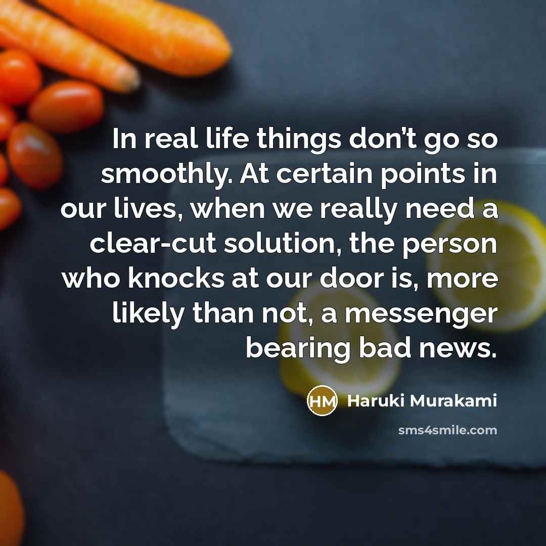 “In real life things don’t go so smoothly. At certain…” quote by Haruki Murakami