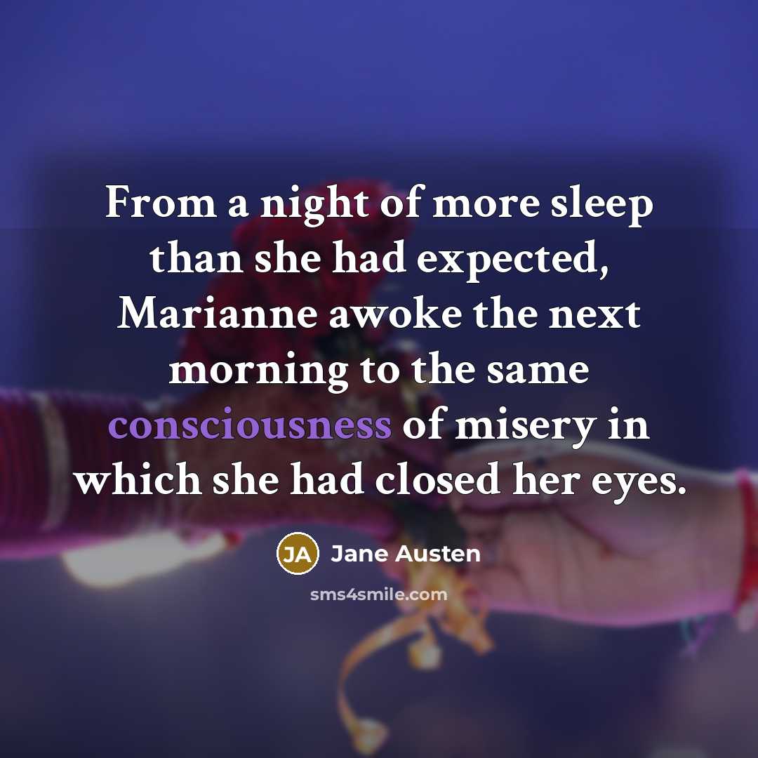 “From a night of more sleep than she had expected,…” quote by Jane Austen