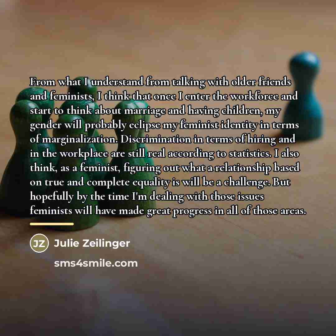 “From what I understand from talking with older friends and…” quote by Julie Zeilinger