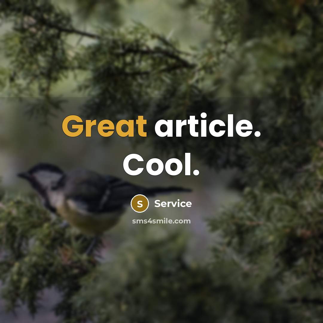 “Great article. Cool.” quote by Service