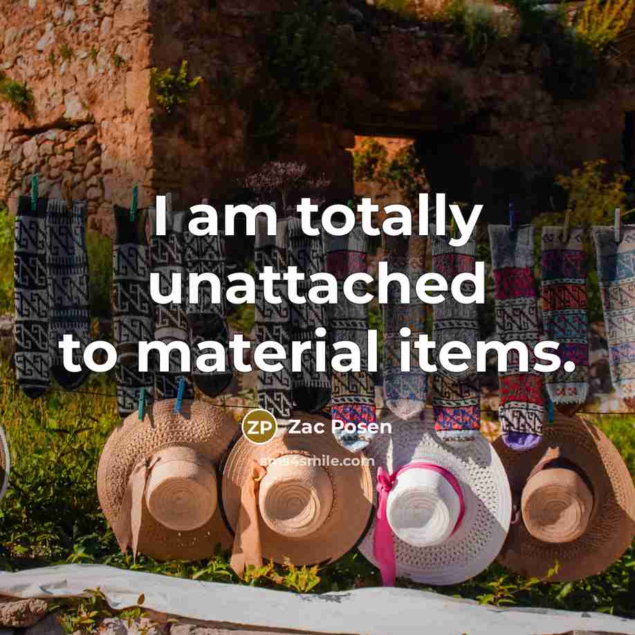 “I am totally unattached to material items.…” quote by Zac Posen