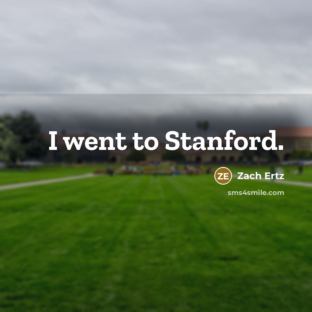 “I went to Stanford.…” quote by Zach Ertz