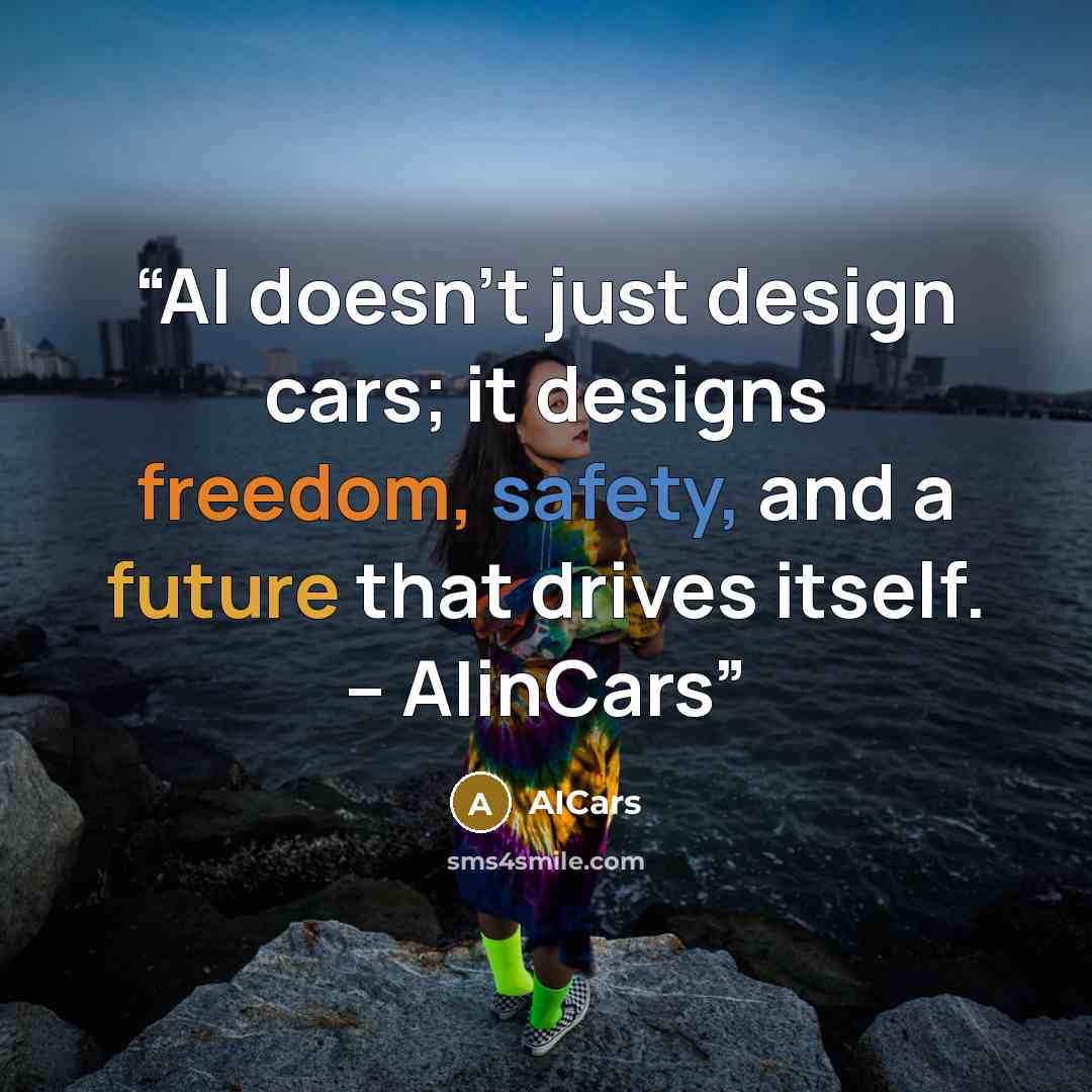 “AI doesn’t just design cars; it designs freedom, safety, and a future that drives itself. – AIinCars” quote by AICars