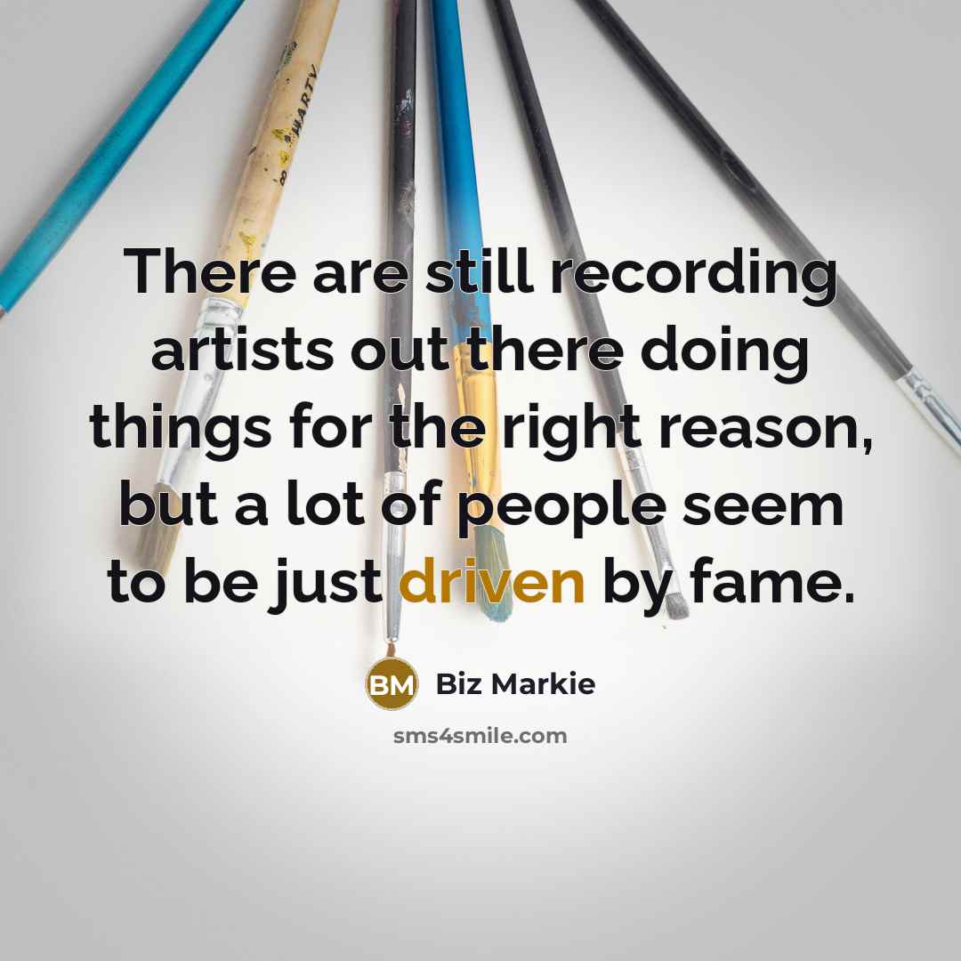 “There are still recording artists out there doing things for…” quote by Biz Markie