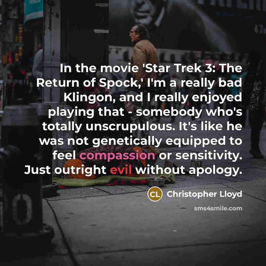 “In the movie 'Star Trek 3: The Return of Spock,'…” quote by Christopher Lloyd