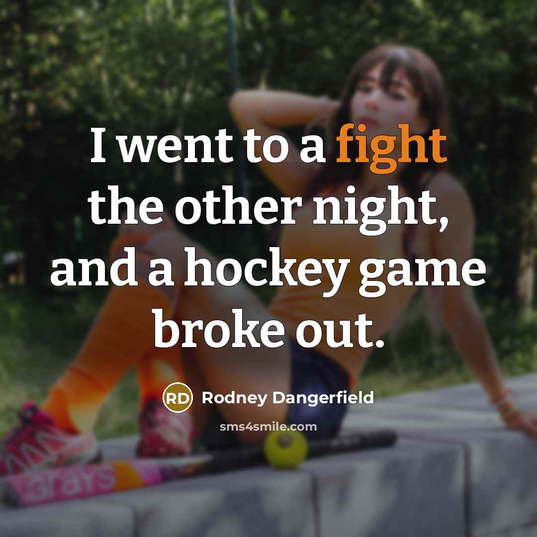 “I went to a fight the other night, and a…” quote by Rodney Dangerfield