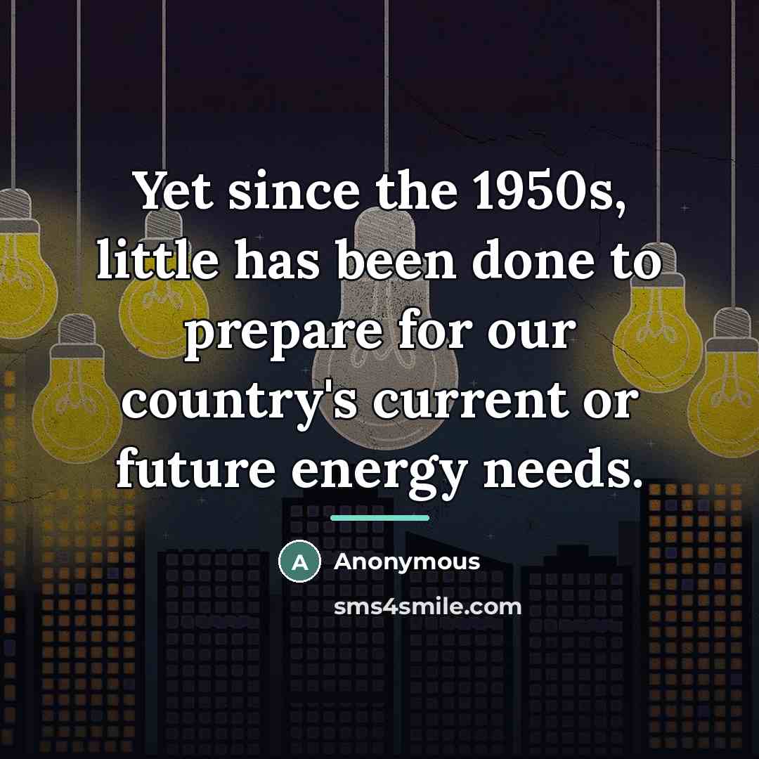 “Yet since the 1950s, little has been done to prepare…” quote by Anonymous