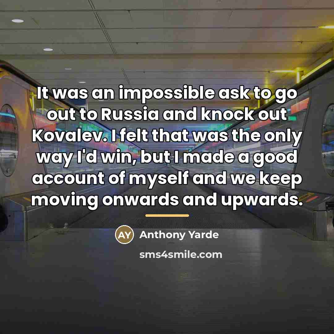 “It was an impossible ask to go out to Russia…” quote by Anthony Yarde