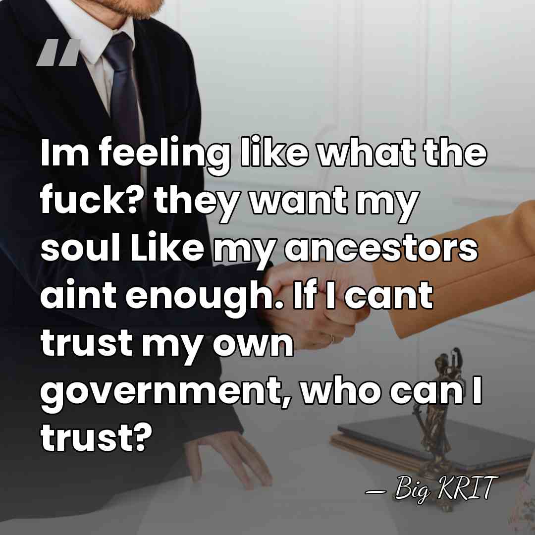 Im feeling like what the fuck? they want my soul Like my&hellip; - Big KRIT