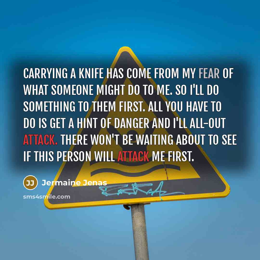 “Carrying a knife has come from my fear of what…” quote by Jermaine Jenas