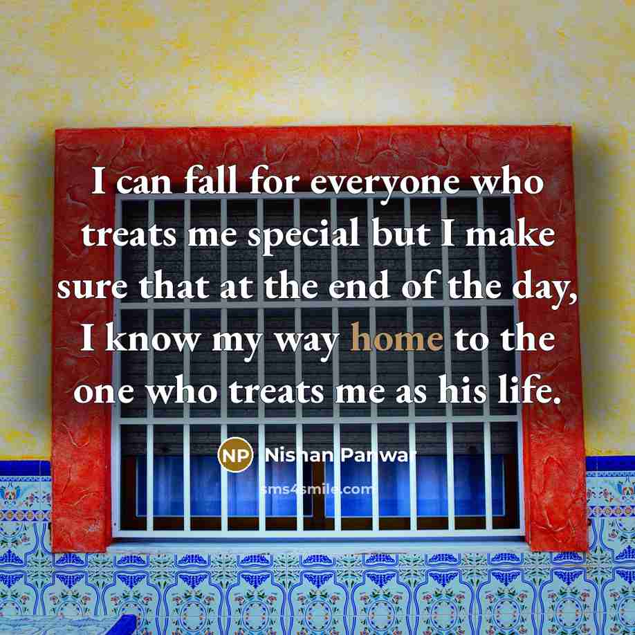 “I can fall for everyone who treats me special but…” quote by Nishan Panwar