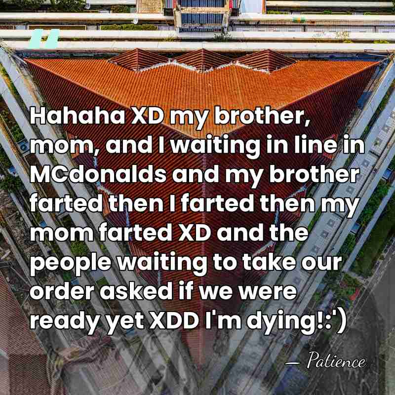 Hahaha XD my brother, mom, and I waiting in line in MCdonalds&hellip; - Patience