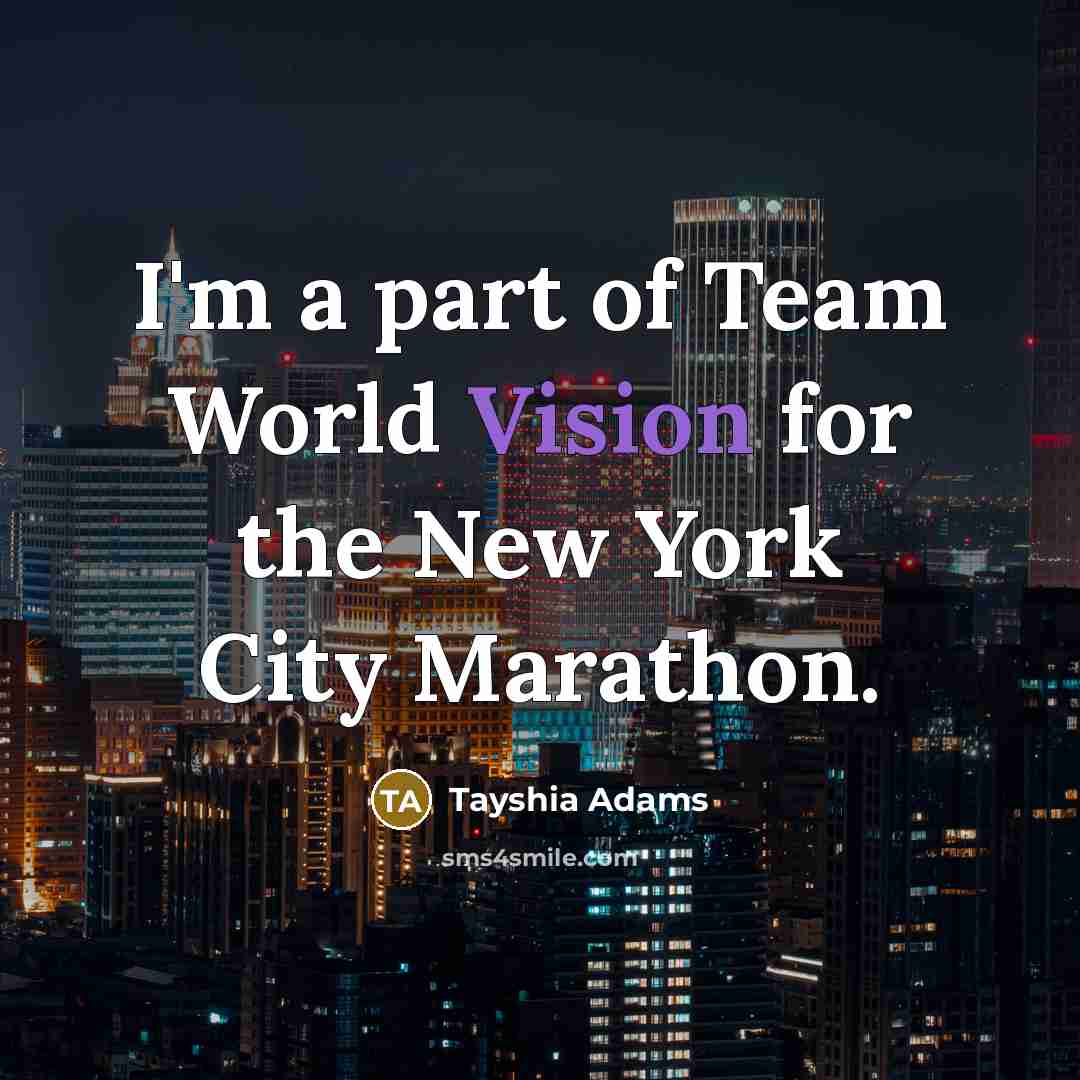 “I'm a part of Team World Vision for the New…” quote by Tayshia Adams