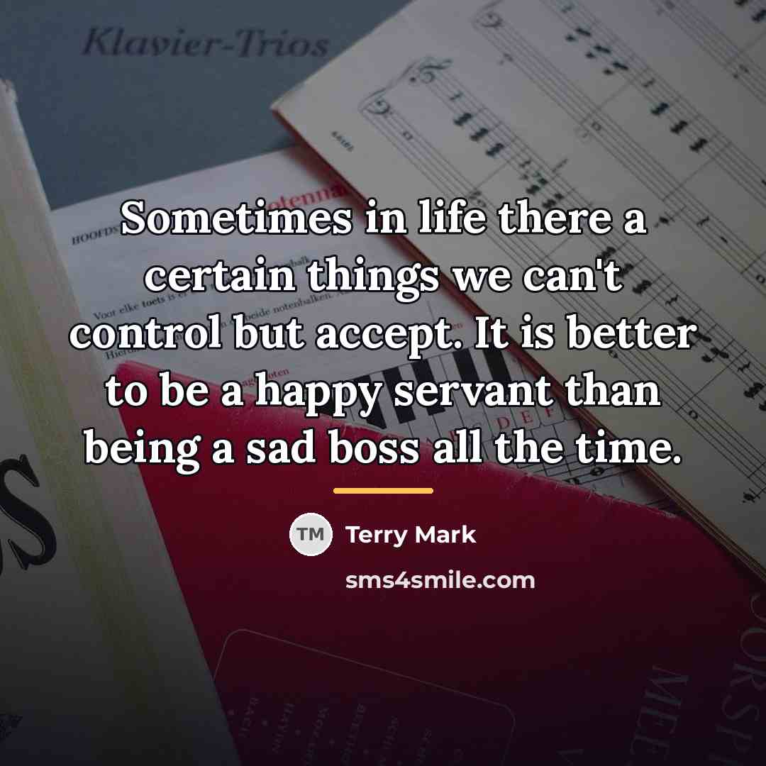 “Sometimes in life there a certain things we can't control…” quote by Terry Mark
