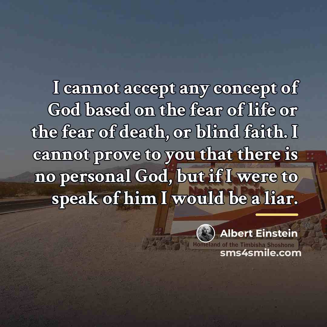 “I cannot accept any concept of God based on the…” quote by Albert Einstein