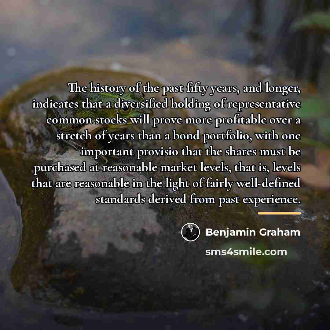 “The history of the past fifty years, and longer, indicates…” quote by Benjamin Graham