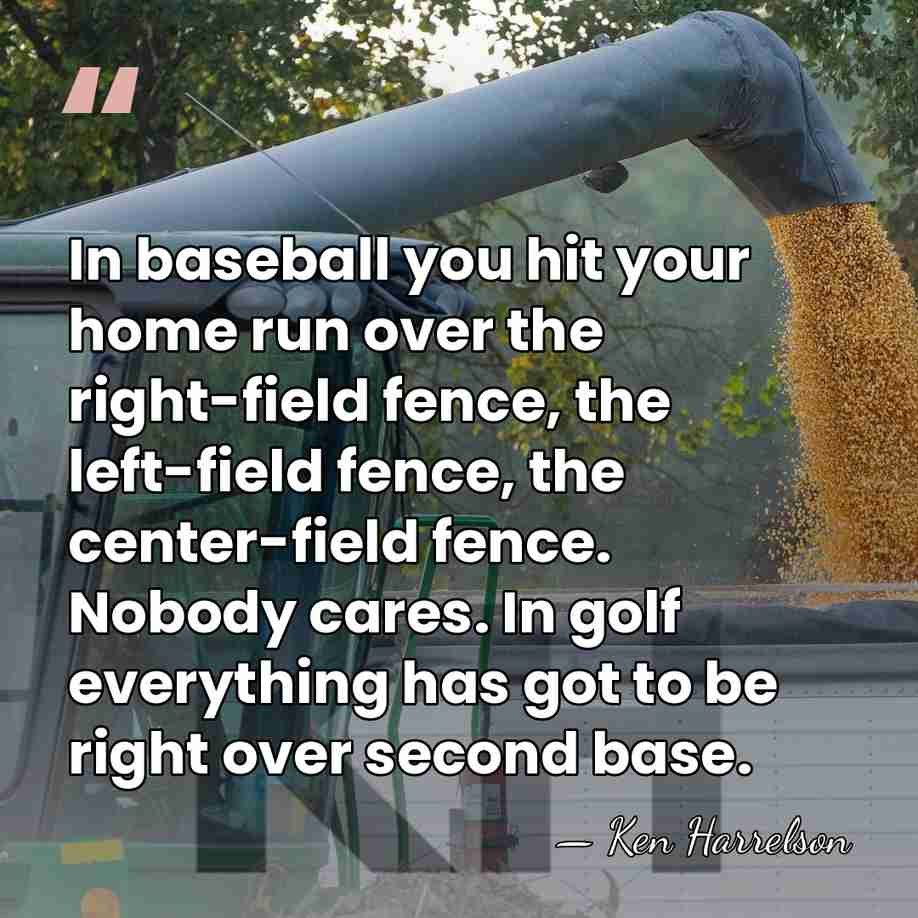 In baseball you hit your home run over the right-field fence, the&hellip; - Ken Harrelson