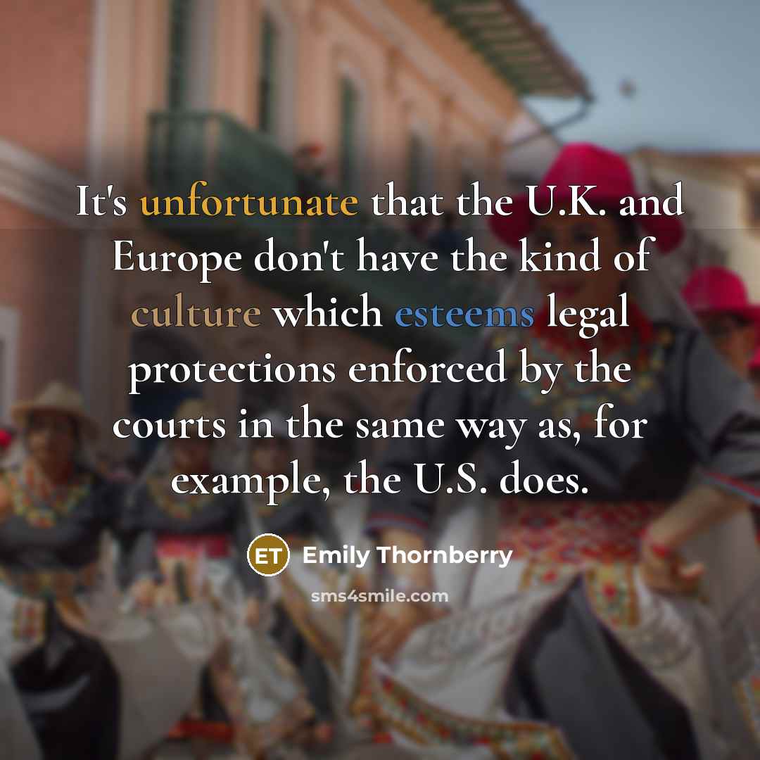 “It's unfortunate that the U.K. and Europe don't have the…” quote by Emily Thornberry