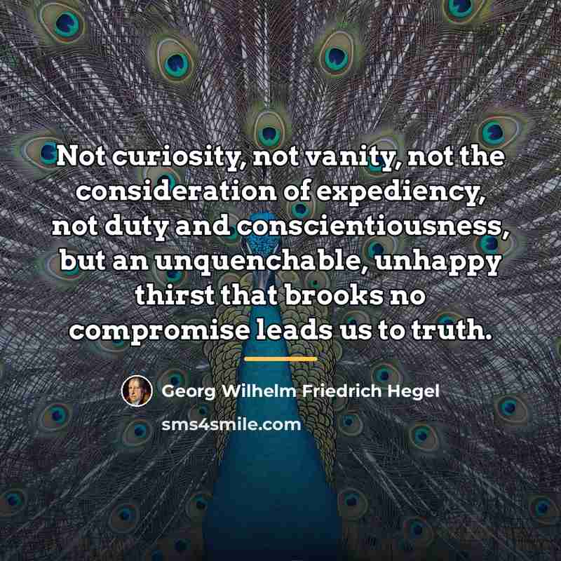 “Not curiosity, not vanity, not the consideration of expediency, not…” quote by Georg Wilhelm Friedrich Hegel