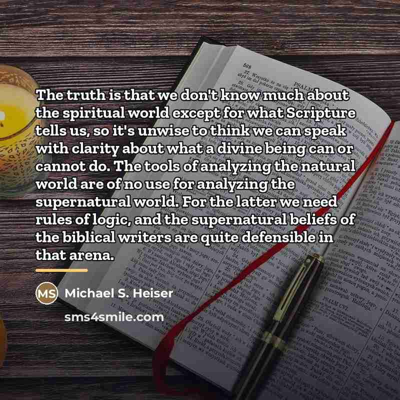 “The truth is that we don't know much about the…” quote by Michael S. Heiser