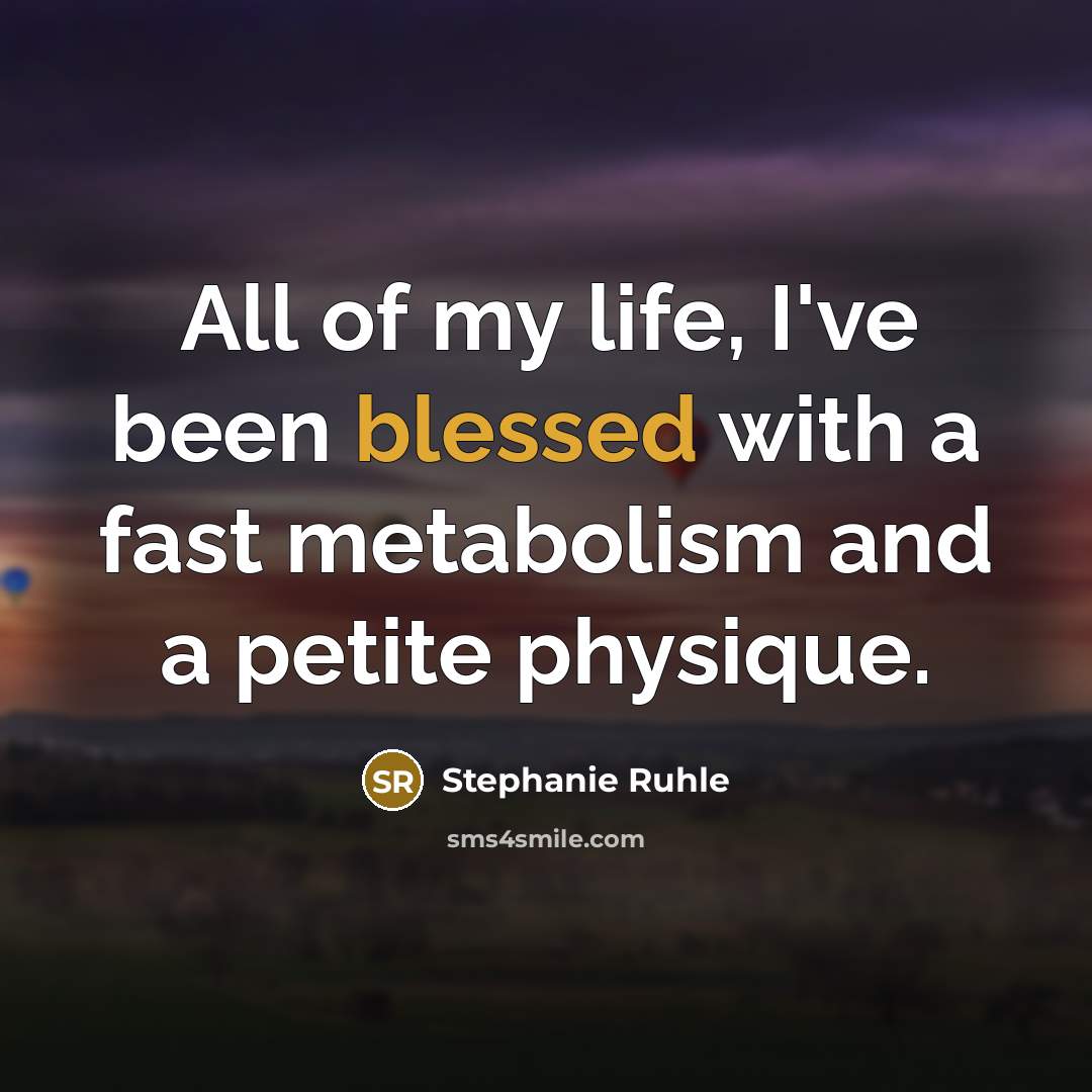 “All of my life, I've been blessed with a fast…” quote by Stephanie Ruhle