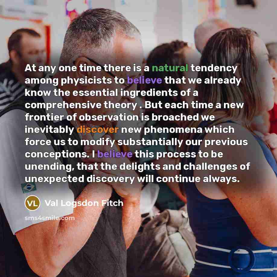 “At any one time there is a natural tendency among…” quote by Val Logsdon Fitch