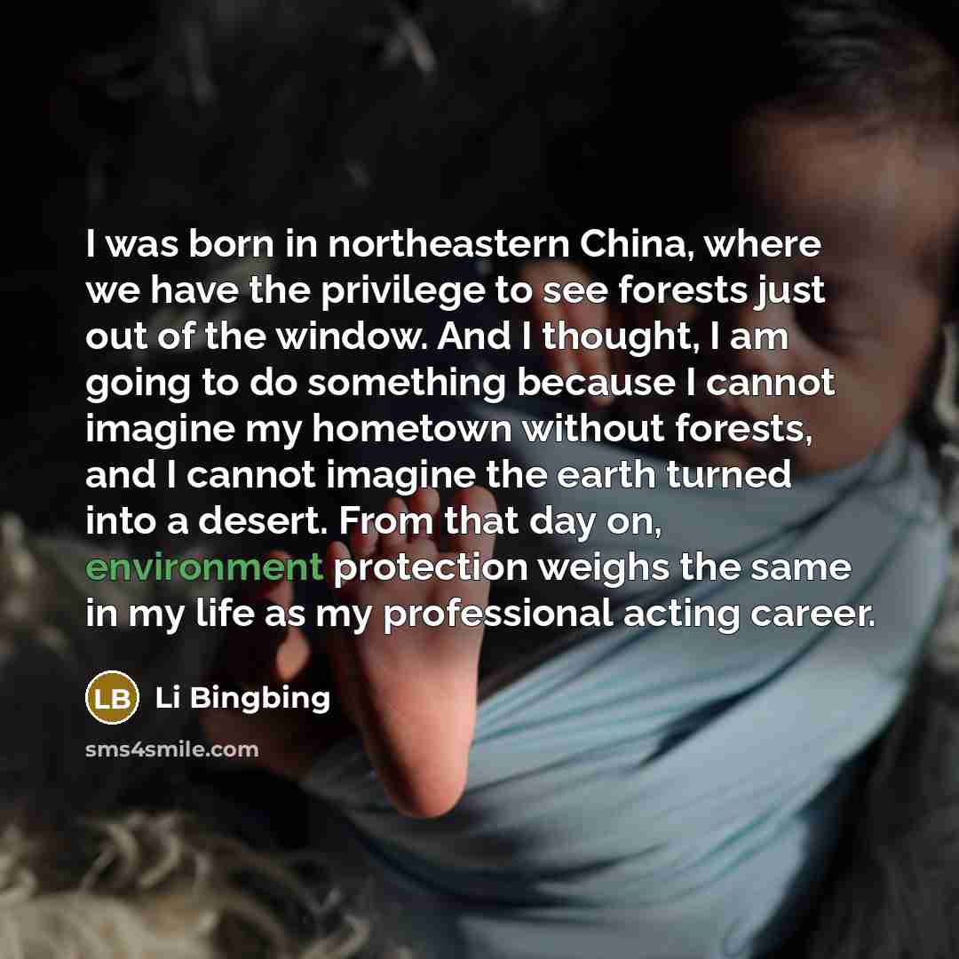 “I was born in northeastern China, where we have the…” quote by Li Bingbing