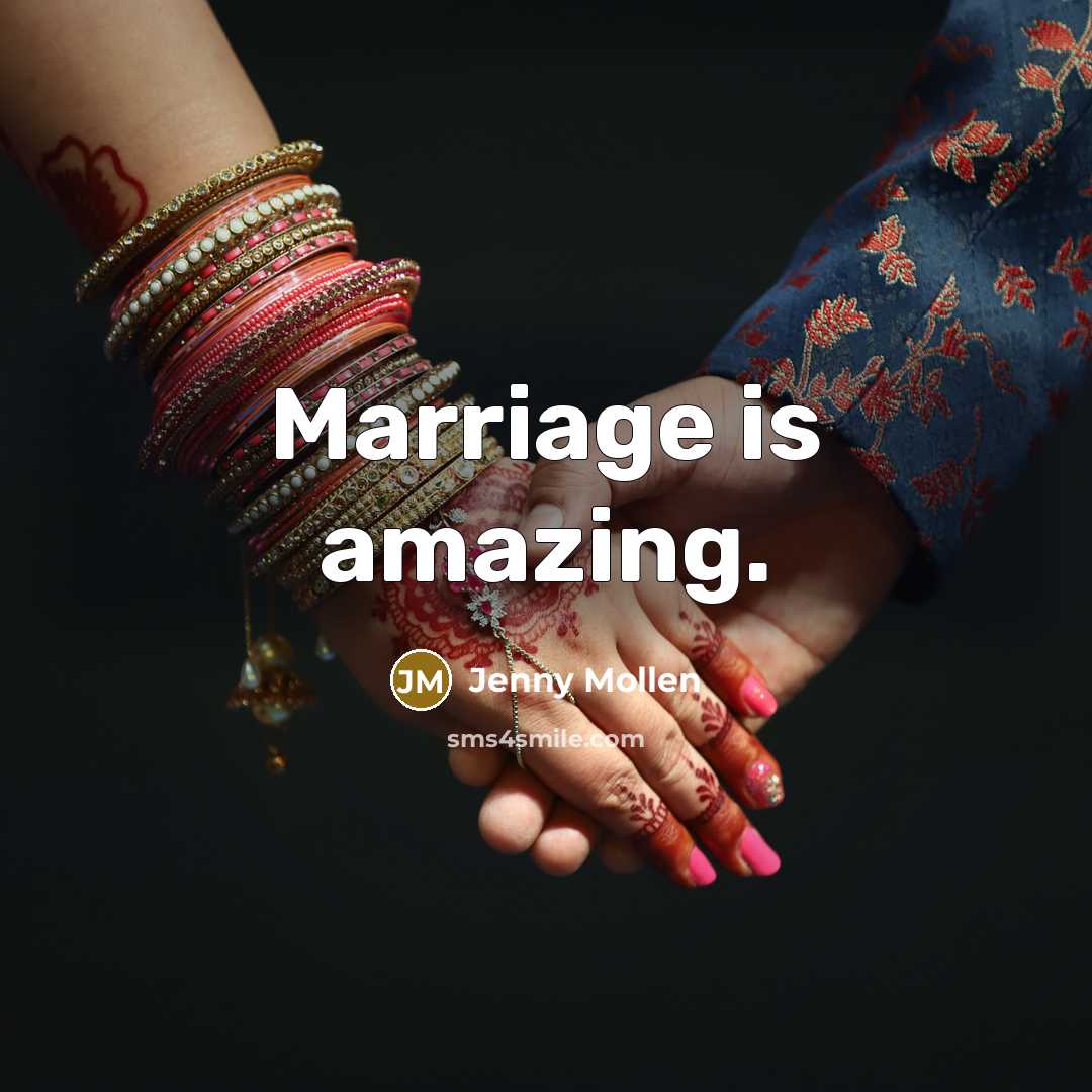 “Marriage is amazing.…” quote by Jenny Mollen