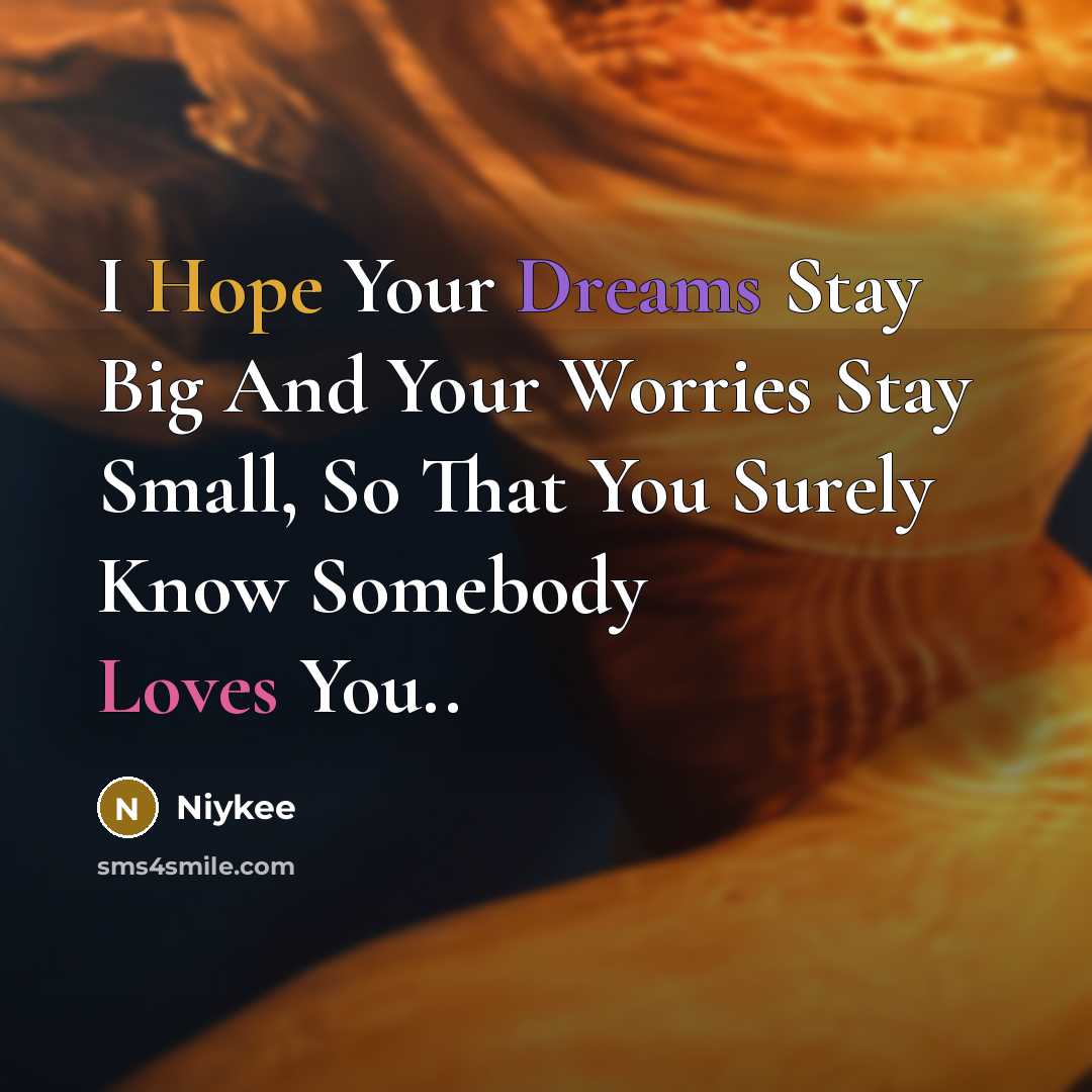 “I Hope Your Dreams Stay Big And Your Worries Stay…” quote by Niykee