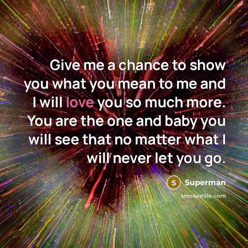 “Give me a chance to show you what you mean…” quote by Superman