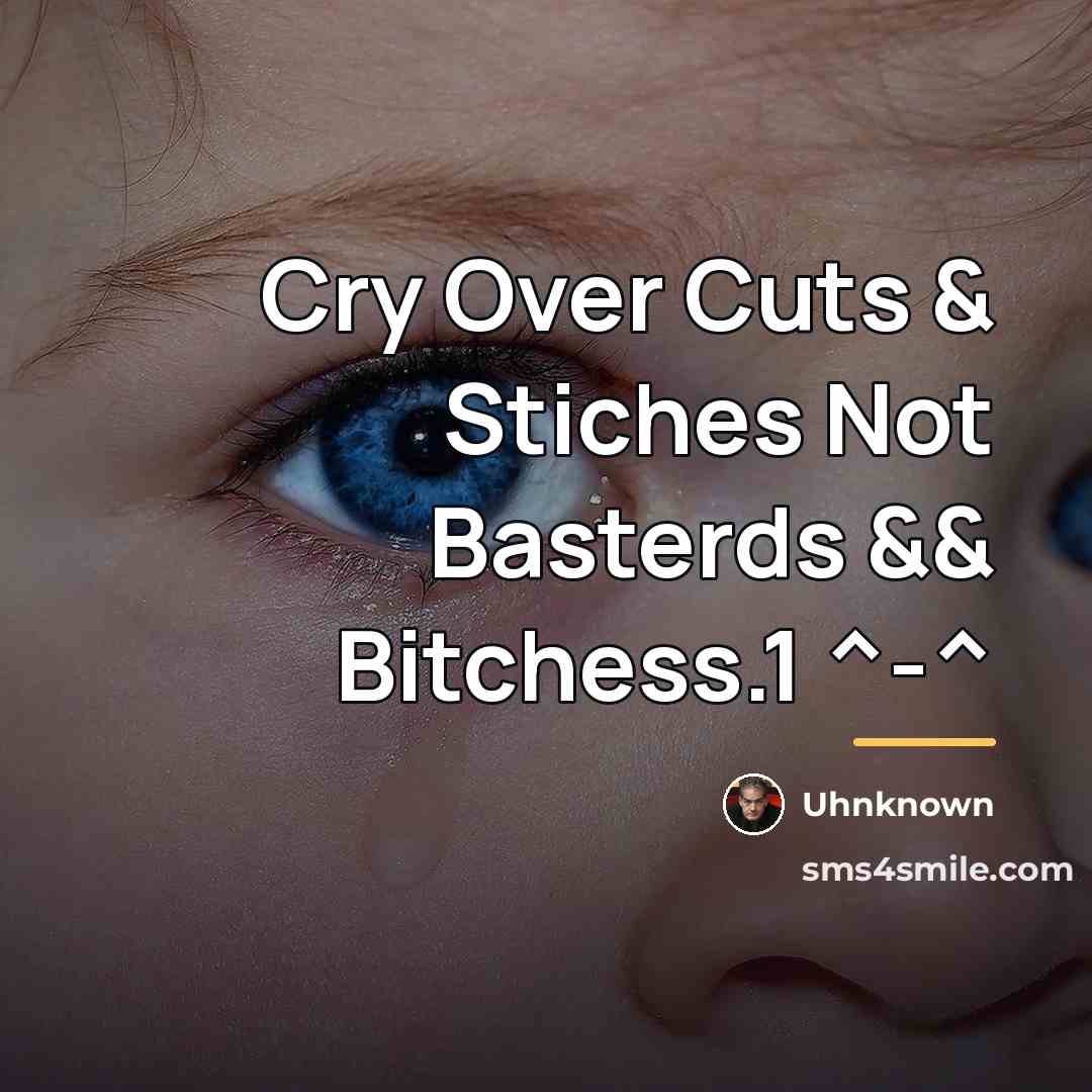 “Cry Over Cuts & Stiches Not Basterds && Bitchess.1 ^-^…” quote by Uhnknown